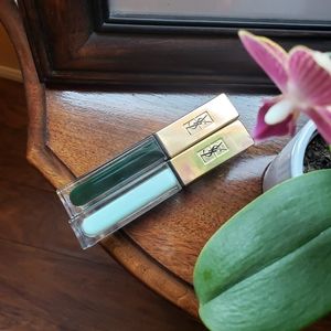 SET: Yves Saint Laurent Mascara in green with mascara primer!
